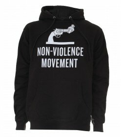 sweatshirt - non violence - logo