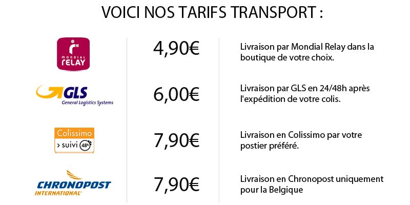 moyens livraison et tarifs Label-park.com moyens livraison et tarifs Label-park.com